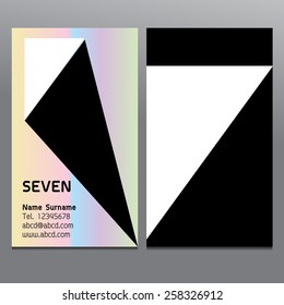 Business cards SEVEN logo