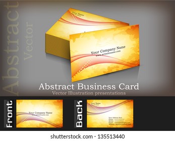 Business cards with shiny grey color background presentation.