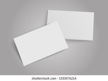 Business cards stack. Template for branding identity. Flat Design Vector Illustration EPS10