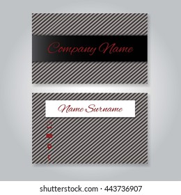 Business cards template : a classic business cards vector template 