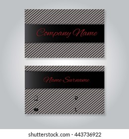 Business cards template : a classic business cards vector template 