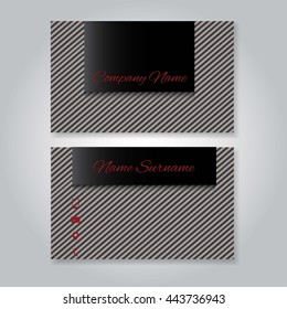 Business cards template : a classic business cards vector template 