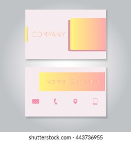 Business cards template : a colorful business cards vector template 