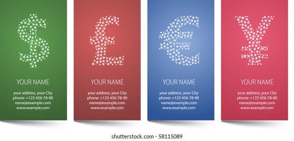 Business cards template. Vector illustration.