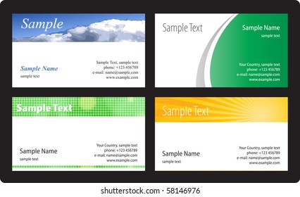Business cards template. Vector illustration.