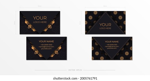 Business cards template. Vintage decorative elements. Decorative floral business cards, oriental pattern, illustration. Islam, Arabic, Indian, Turkish, Pakistani, Chinese, ottoman motives.