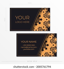 Business cards template. Vintage decorative elements. Decorative floral business cards, oriental pattern, illustration. Islam, Arabic, Indian, Turkish, Pakistani, Chinese, ottoman motives.