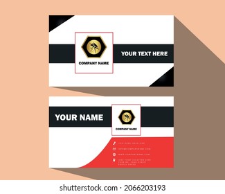 business cards templates elegant modern flat decor