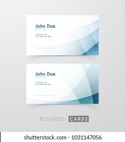 Business cards templates with smooth bright gradiends. Modern abstract background.