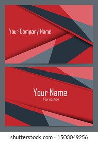 Business cards vector collection. Abstract presentation colorful templates set. Elements for your work, design for your company identity. Eps10