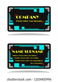 Business cards. Vector image