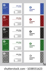Business cards vector template
