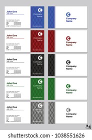 Business cards vector template