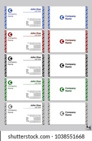 Business cards vector template