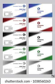 Business cards vector template
