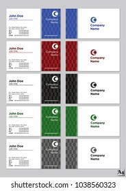 Business cards vector template