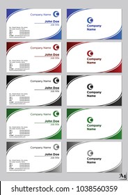 Business cards vector template