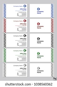Business cards vector template