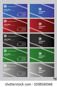 Business cards vector template