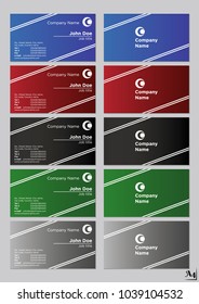 Business cards vector template