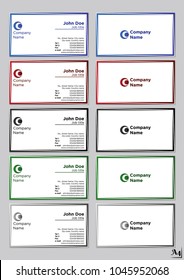 Business cards vector template