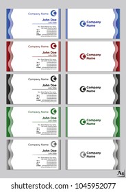 Business cards vector template