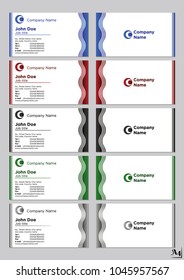 Business cards vector template