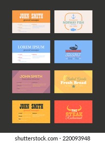 Business Cards Vector Template Collection 