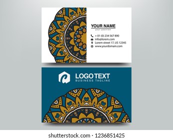 Business Cards. Vintage decorative elements. Ornamental floral business cards, oriental pattern, vector illustration. Islam, Arabic, Indian, turkish, pakistan, chinese, ottoman motifs. Business Cards