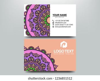 Business Cards. Vintage decorative elements. Ornamental floral business cards, oriental pattern, vector illustration. Islam, Arabic, Indian, turkish, pakistan, chinese, ottoman motifs. Business Cards