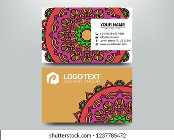 Business Cards. Vintage decorative elements. Ornamental floral business cards, oriental pattern, vector illustration. Islam, Arabic, Indian, turkish, pakistan, chinese, ottoman motifs.
