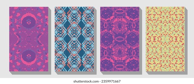 Business Cards. Vintage decorative elements.   Ornamental floral business cards, oriental pattern, vector illustration. 