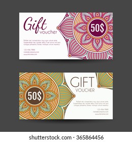 Business Cards. Vintage decorative elements. Ornamental floral business cards, oriental pattern, vector illustration.  Islam, Arabic, Indian, turkish, pakistan, chinese, moroccan, ottoman motifs.