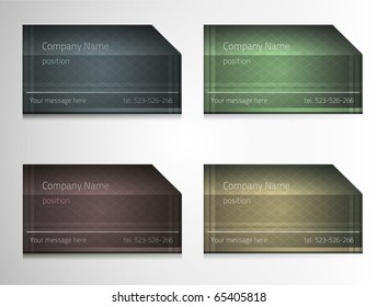 Business cards for your design. Fully vector, enjoy!