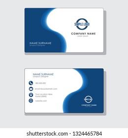 Business cards for your business, simple elegant with logos and icons for your business - Vector