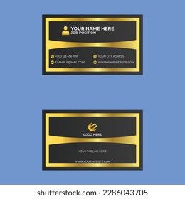 Business card.Simple Dark Business Card