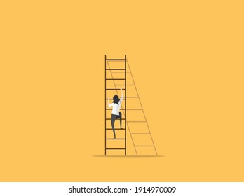 Business career competitive inequality concept vector illustration.