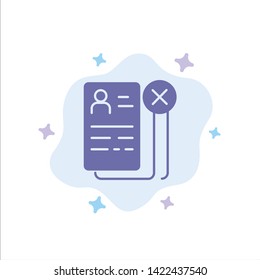 Business, Career, Cv, Job, Resume Blue Icon on Abstract Cloud Background