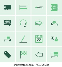 Business career icons. Vector illustration