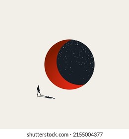 Business or career opportunity vector concept. Symbol of new job, imagination, ambition. Minimal desgin eps10 illustration