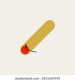 Business career opportunity, vector concept. Symbol of growth, ambition, success, new path. Minimal design eps10 illustration