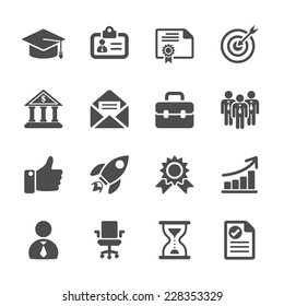 business career work icon set, vector eps10. - Shutterstock ID 228353329