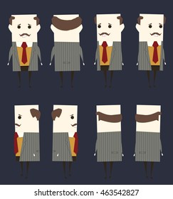 business cartoon character man