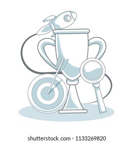 Business cartoon elements