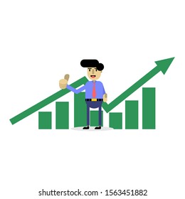 Business cartoon. Flat character. Modern and simple design.