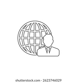 business case icon , businessman icon