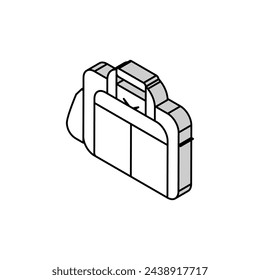 business case isometric icon vector. business case sign. isolated symbol illustration
