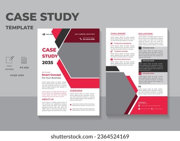 Business Case study  flyer template  Design  
