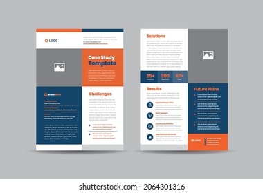 Business Case Study Or Marketing Sheet And Flyer Design 