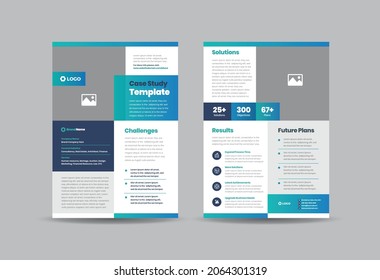 Business Case study or Marketing Sheet and Flyer Design 